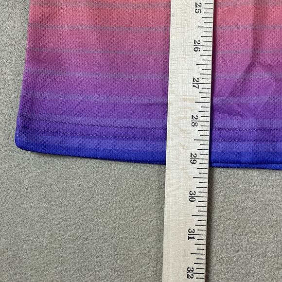 Flan Jersey Mens M Multicolor Caramel Sunset Graphic Performance Soccer Shirt‎ - Picture 8 of 10